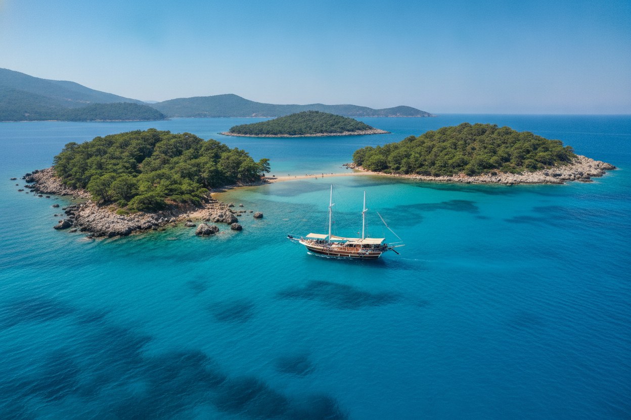 Göcek koyları dalış rotası